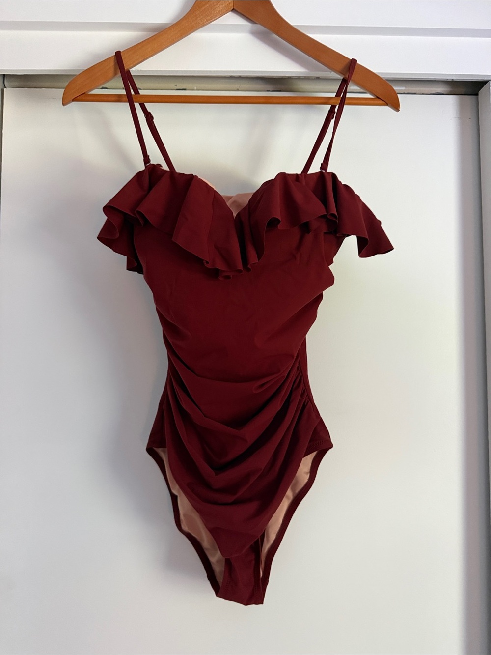 J Crew Ruffle Convertible One-Piece Bathing Suit NWOT